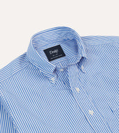 Bengal Stripe Cotton Poplin Button Down Shirt