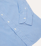 Bengal Stripe Cotton Poplin Button Down Shirt