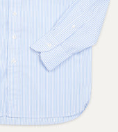 Light Bengal Stripe Cotton Poplin Button Down Shirt