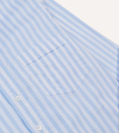 Broad Stripe Cotton Poplin Button Down Shirt