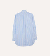 Broad Stripe Cotton Poplin Button Down Shirt