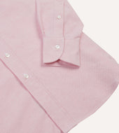 Bright Pink Cotton Oxford Cloth Button Down Shirt