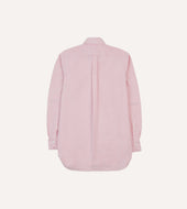 Bright Pink Cotton Oxford Cloth Button Down Shirt