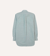 Green Cotton Oxford Cloth Button Down Shirt