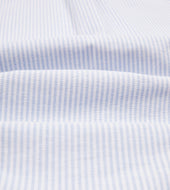 Light Ticking Stripe Cotton Oxford Cloth Button Down Shirt