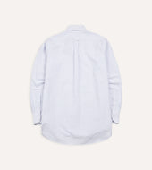 Light Ticking Stripe Cotton Oxford Cloth Button Down Shirt