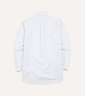 Ticking Stripe Cotton Oxford Cloth Button Down Shirt