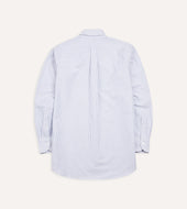 Ticking Stripe Cotton Oxford Cloth Button Down Shirt