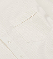 Ticking Stripe Cotton Oxford Cloth Button Down Shirt