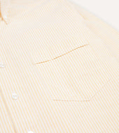 Ticking Stripe Cotton Oxford Cloth Button Down Shirt