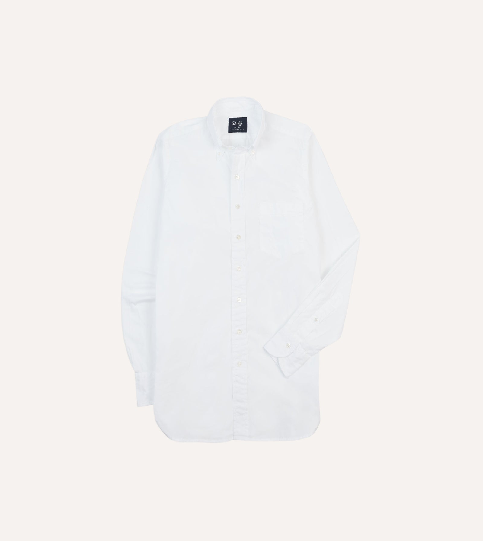 Cotton Pocket Poplin Button Down Shirt