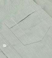 Green Pinpoint Oxford Cotton Cloth Button Down Shirt