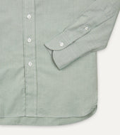 Green Pinpoint Oxford Cotton Cloth Button Down Shirt