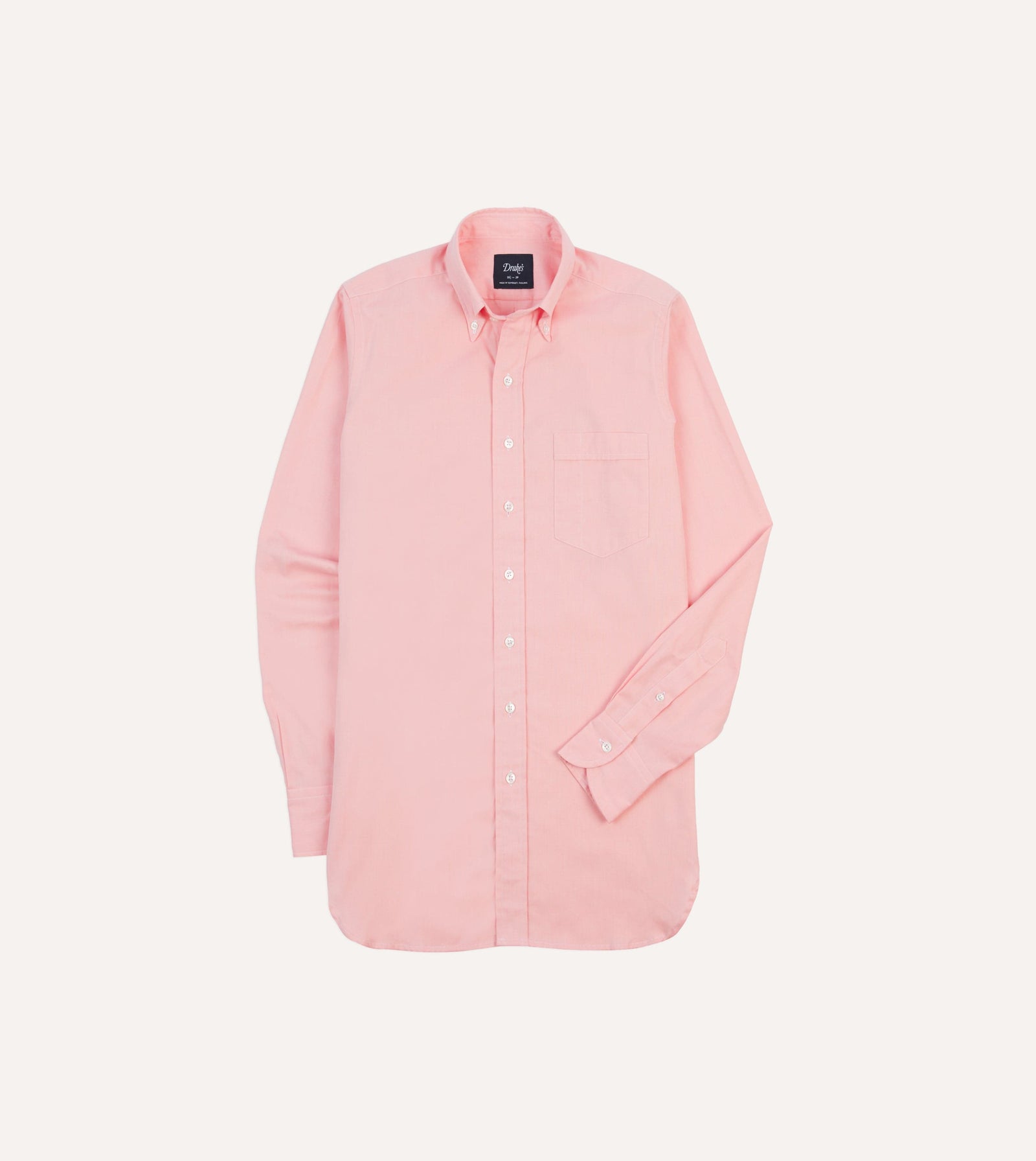 Pink Pinpoint Oxford Cotton Cloth Button Down Shirt