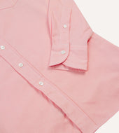 Pink Pinpoint Oxford Cotton Cloth Button Down Shirt