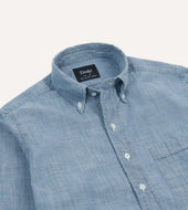 Light Cotton Chambray Button Down Shirt