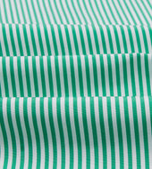 Green Narrow Stripe Cotton Poplin Button Down Shirt
