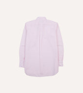 Pink Narrow Stripe Cotton Poplin Button Down Shirt