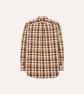 And Red Madras Check Cotton Button Down Shirt