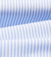 And White Bengal Stripe Spread Collar Cotton Poplin Shirt