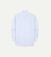And White Bengal Stripe Spread Collar Cotton Poplin Shirt