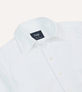 Cotton Oxford Cloth Long Point Collar Shirt