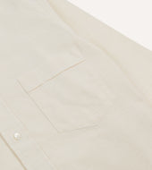 Cotton Oxford Cloth Long Point Collar Shirt