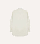 Cotton Oxford Cloth Long Point Collar Shirt