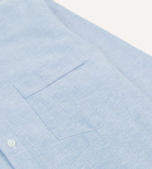 Cotton Oxford Cloth Long Point Collar Shirt
