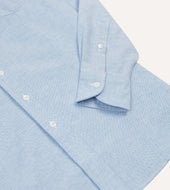 Cotton Oxford Cloth Long Point Collar Shirt