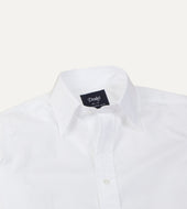 Cotton Poplin Long Point Collar Shirt