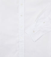 Cotton Poplin Long Point Collar Shirt