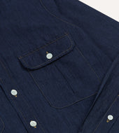 Cotton Linen Two Pocket Work Shirt