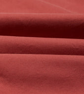 Red Cotton Long Point Collar Work Shirt
