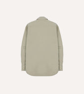Cotton Long Point Collar Work Shirt