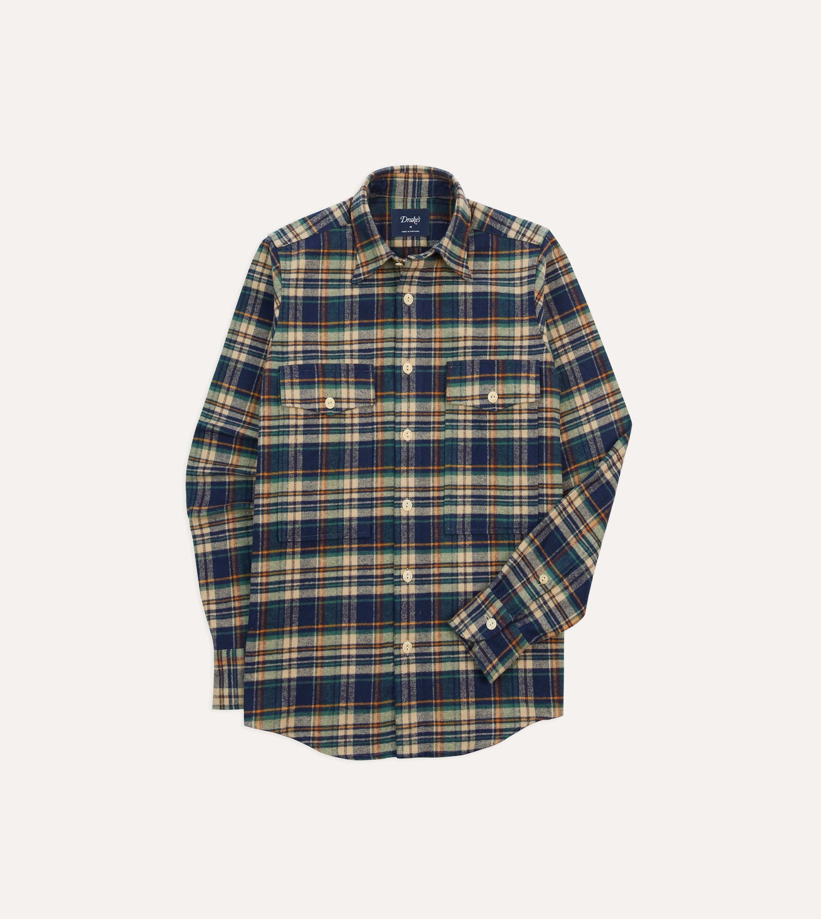 Check Cotton Two Pocket Work Shirt