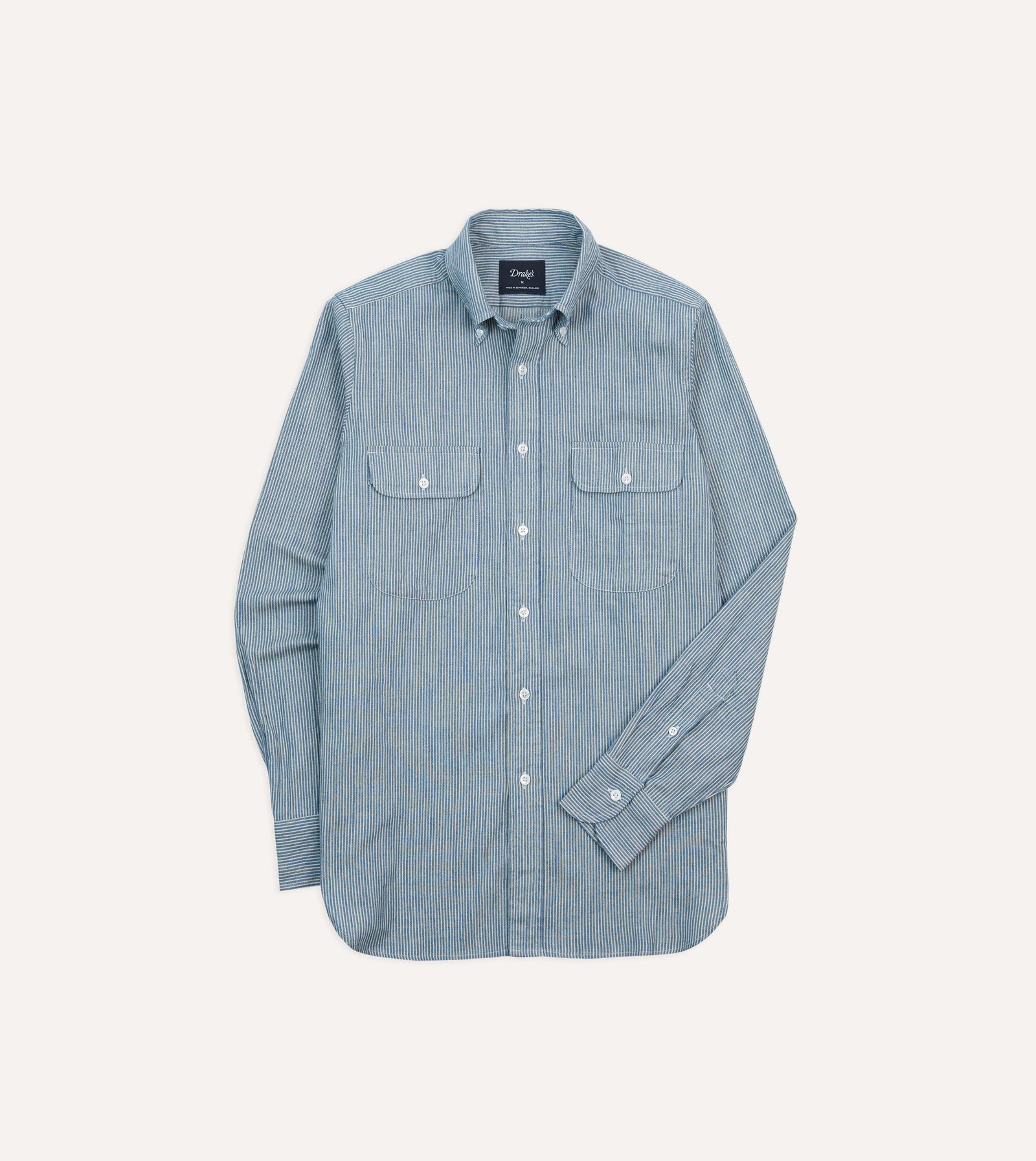Stripe Denim Work Shirt
