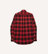 Red Check Cotton Two Pocket Work Shirt
