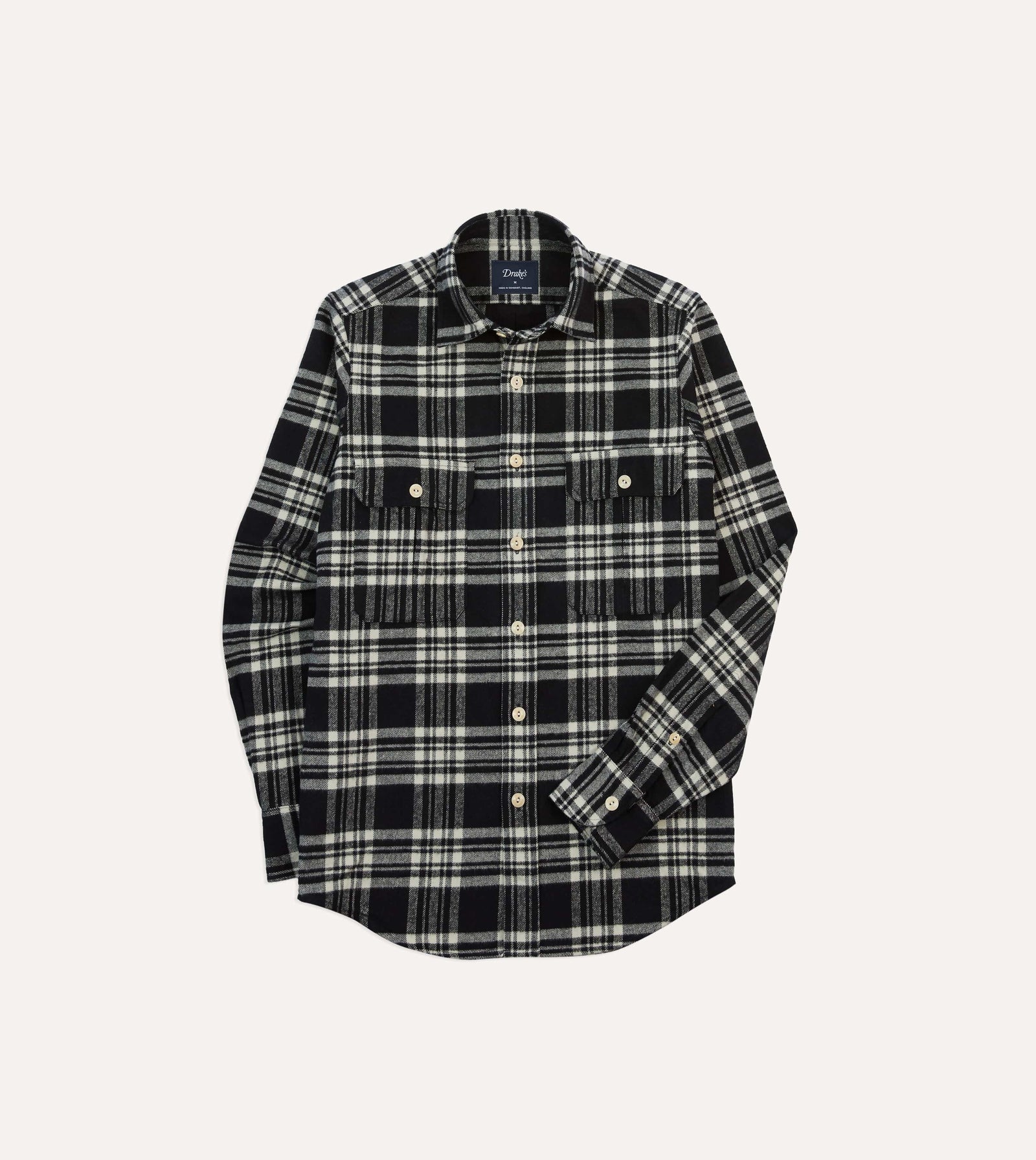 Check Cotton Two Pocket Work Shirt