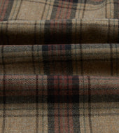 Check Wool Two Pocket Camp Collar Work Shirt