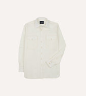 Cotton Linen Two Pocket Work Shirt