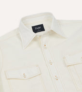 Cotton Linen Two Pocket Work Shirt
