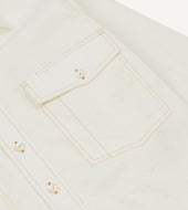 Cotton Linen Two Pocket Work Shirt