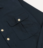 Satin Cotton Popover Work Shirt