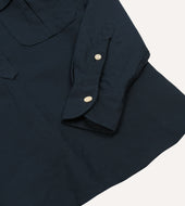 Satin Cotton Popover Work Shirt