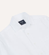 Linen Spread Collar Shirt