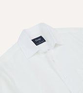 Linen Spread Collar Shirt