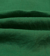 Green Linen Spread Collar Shirt
