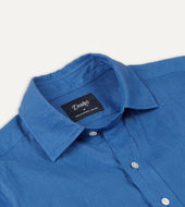 Bright Linen Spread Collar Shirt
