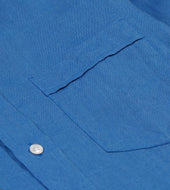 Bright Linen Spread Collar Shirt
